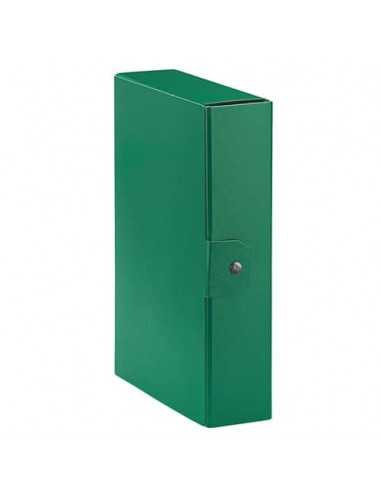 Cartelle portaprogetti Esselte C28 EUROBOX dorso 8 cm presspan biverniciato verde - 390328180