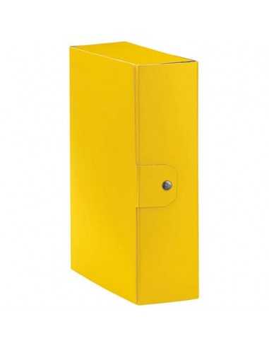 Cartelle portaprogetti Esselte C30 EUROBOX dorso 10 cm presspan biverniciato giallo - 390330090