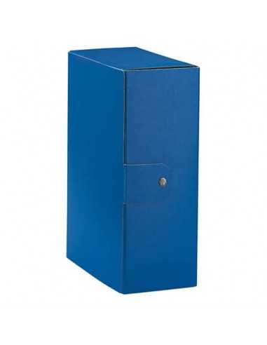 Cartella portaprogetti Esselte C32 EUROBOX dorso 12 cm presspan biverniciato blu - 390332050