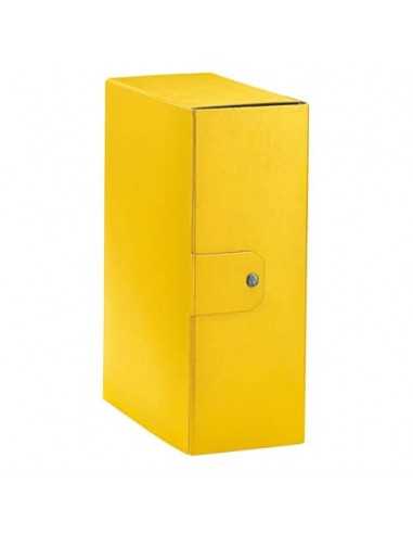 Cartella portaprogetti Esselte C32 EUROBOX dorso 12 cm presspan biverniciato giallo - 390332090