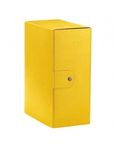 Cartella portaprogetti Esselte C35 EUROBOX 25x35 cm - dorso 15 cm presspan biverniciato giallo - 390335090