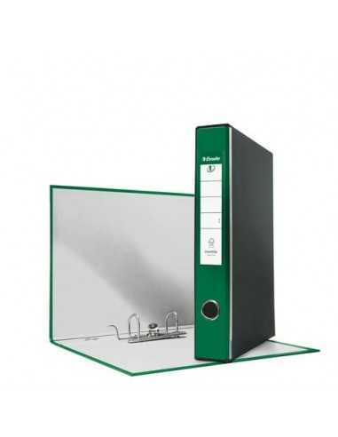 Registratore con custodia Esselte G52 EUROFILE commerciale dorso 5 cm cartone rivestito in PP verde - 390752180