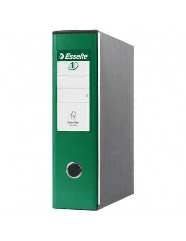 Registratori con custodia Esselte G53 EUROFILE commerciale D8 cartone rivestito in PP verde - 390753180