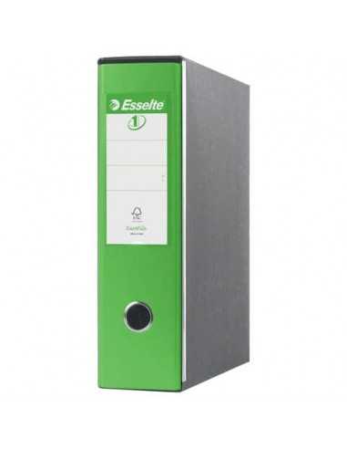 Registratori con custodia Esselte G53 EUROFILE commerciale D8 cartone rivestito in PP verde vivida - 390753940