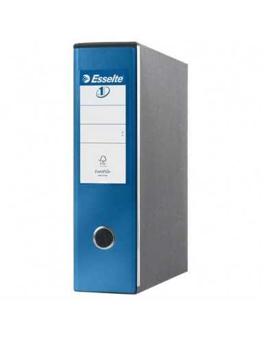 Registratori con custodia Esselte G53 EUROFILE commerciale D8 cartone rivestito PP blu metallizz. - 390753960