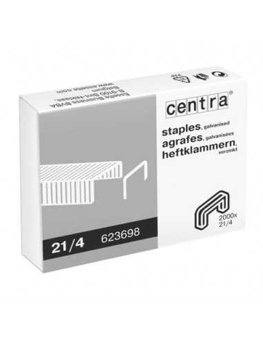 Punti per cucitrici CENTRA 21/4 mm passo 6 conf. da 2000 - 623698