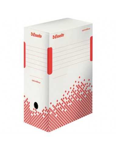 Scatola archivio Esselte SPEEDBOX dorso 15 cm bianco/rosso 15x25x35 cm 623909