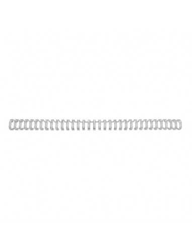 Spirali metalliche a 34 anelli GBC WireBind 14 mm a4 argento conf da 100 spirali - RG810997