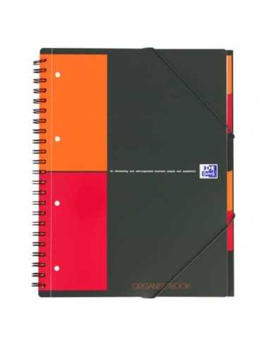 Quaderno spiralato OXFORD Organizerbook International A4+ grigio/arancio 100102777