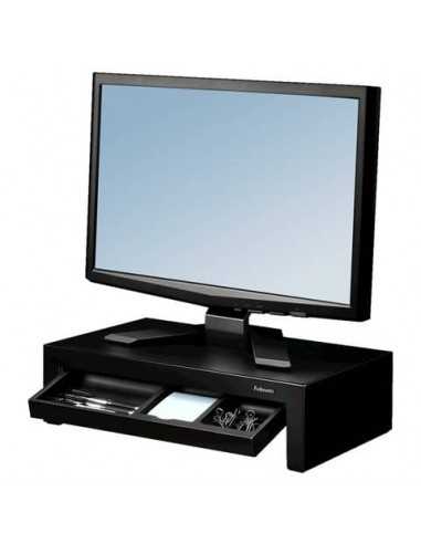 Supporto FELLOWES Monitor Designer Suites plastica nero altezza regolabile 11/13/15cm - 8038101