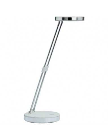 Lampada da scrivania a LED MAULpuck acciaio bianco 8201202