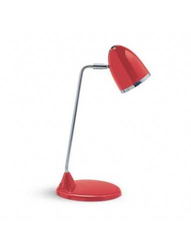 Lampada da scrivania MAULstarlet metallo cromato rosso E27 8 W 8231025