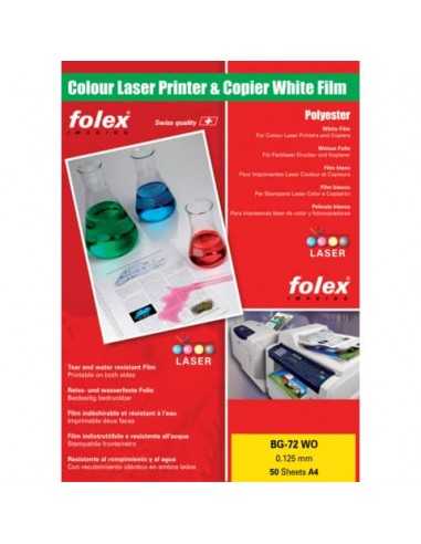 Film per laser e copiatrici Folex BG-72 WO bianco lucido 0