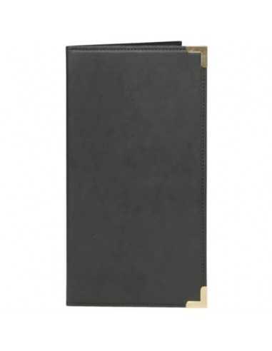 Portaconto Securit® Classic in similpelle 12x23 cm nero MC-CRBP-BL