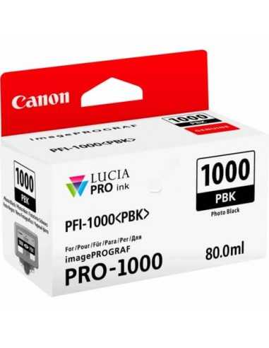 Cartuccia inkjet PFI-1000PBK Canon nero fotografico 0546C001