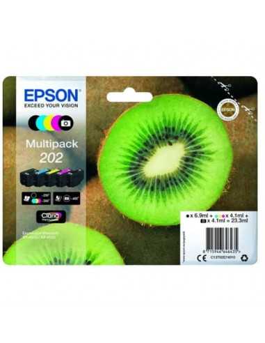 cartucce inkjet Kiwi 202 Epson nero fotografico n+c+m+g Multipack - C13T02E74010