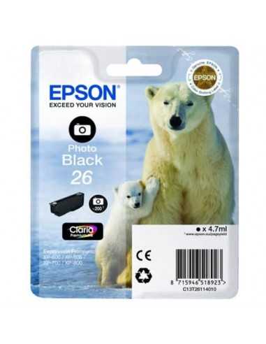 Cartuccia inkjet Orso polare 26 Epson nero fotografico C13T26114012