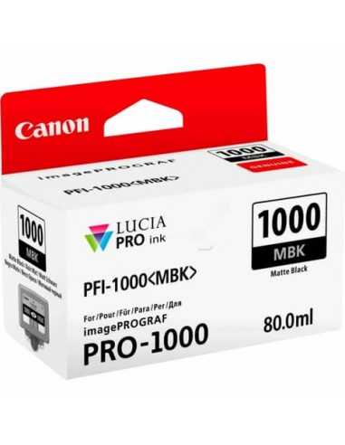 Cartuccia inkjet PFI-1000MBK Canon nero opaco 0545C001