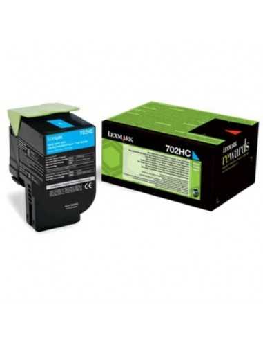 Toner alta resa return program 702HC Lexmark ciano 70C2HC0