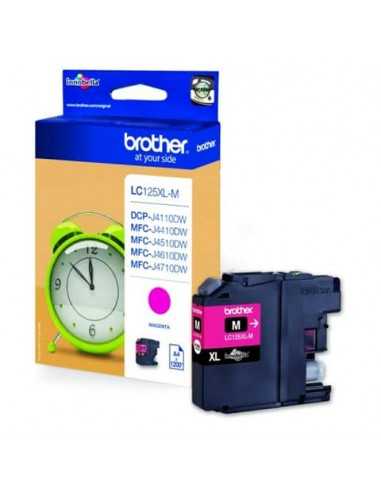 Cartuccia inkjet alta resa LC-125 Brother magenta LC-125XLM