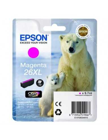 Cartuccia inkjet alta capacità Orso polare 26XL Epson magenta C13T26334012