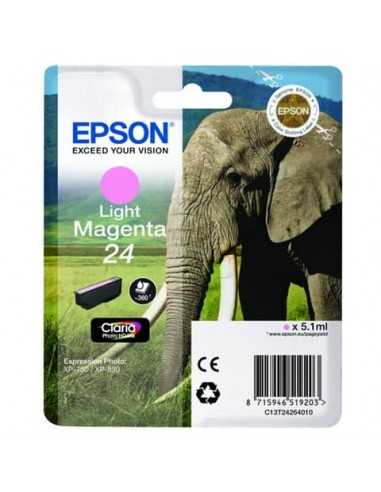 Cartuccia inkjet Elefante 24 Epson magenta chiaro C13T24264012