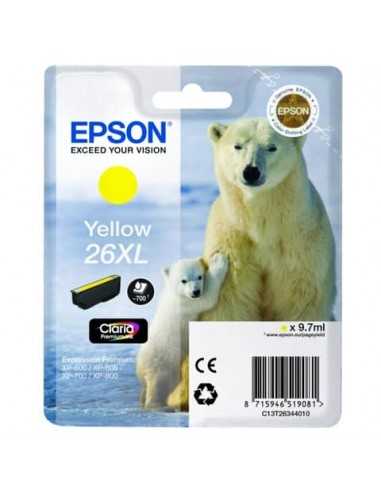 Cartuccia inkjet alta capacità Orso polare 26XL Epson giallo C13T26344012