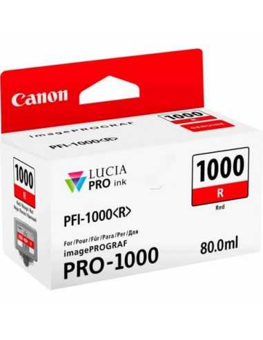 Cartuccia inkjet PFI-1000R Canon rosso 0554C001