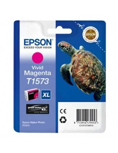 Cartuccia inkjet alta capacità ink pigmentato blister RS T1573 Epson magenta vivido - C13T15734010