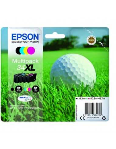 Cartucce inkjet alta capacità Pallina da golf 34XL Epson n+c+m+g Multipack - C13T34764010