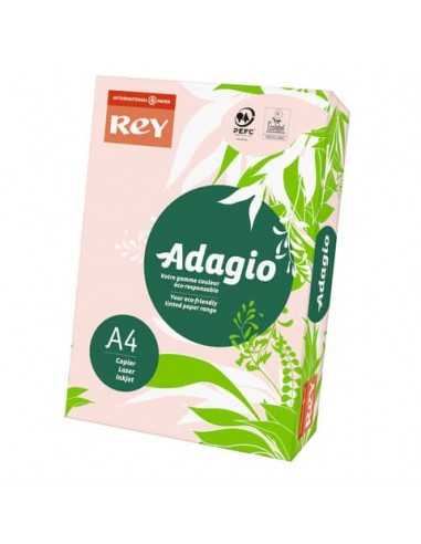 Carta colorata A4 INTERNATIONAL PAPER Rey Adagio 80 g/m² rosa risma 500 fogli - ADAGI080X643