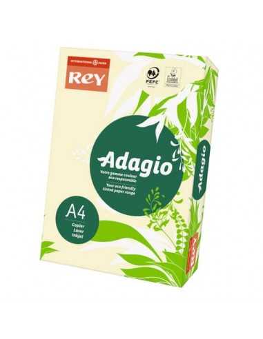 Carta colorata A4 INTERNATIONAL PAPER Rey Adagio 160 g/m² avorio risma da 250 fogli - ADAGI160X475