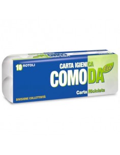 Carta igienica Lucart Eco Comoda 2 veli 10 rotoli da 155 strappi - 811624