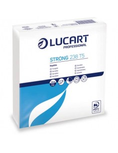 Tovaglioli di carta Lucart Strong 238 T5 2 veli Conf. da 50 pezzi - 832122