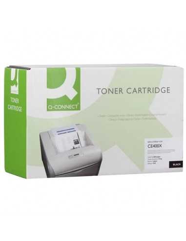 Toner alta resa Q-Connect compatibile con HP CE400X - nero K15537QC