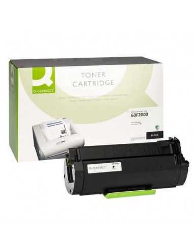 Toner Q-Connect compatibile con Lexmark 60F2000 - nero K15640QC