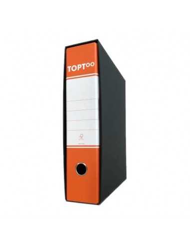 Registratore commerciale TOPToo con custodia dorso 8 cm arancio 23x30 cm - RMU8AR