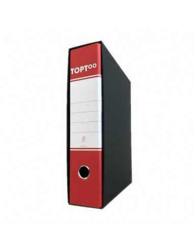 Registratore commerciale TOPToo con custodia dorso 8 cm rosso 23x30 cm - RMU8RO