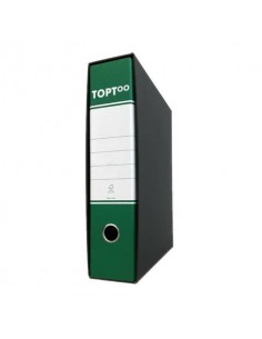 Registratore commerciale TOPToo con custodia dorso 8 cm verde 23x30 cm - RMU8VE