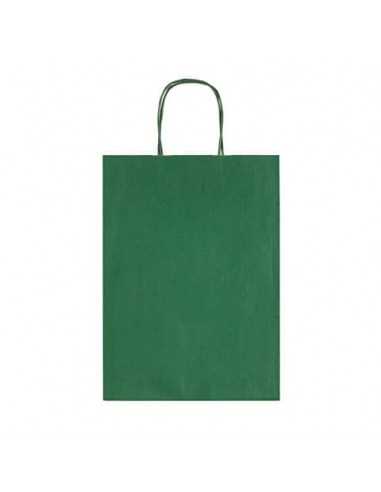 Sacchetti da regalo Rex-Sadoch Allegra tinta unita Dark 22x10x27 cm verde conf. da 25 - SDF22-560