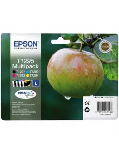 Cartucce inkjet ink pigmentato Mela T1295 Epson n+c+m+g Conf. 4 - C13T12954012