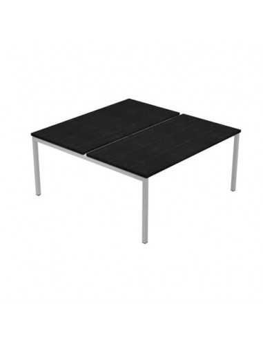 Scrivania Bench senza divisorio Artexport Presto VenerePlus 140x164x72cm nero frass. - 662B / NOPAR/8