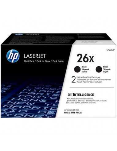 Toner alta capacità 26X HP nero Conf. 2 - CF226XD