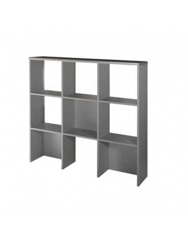 Libreria per sopra mobile Frensy Spirit 135x30x125 cm wenghè/argento USPWLIB