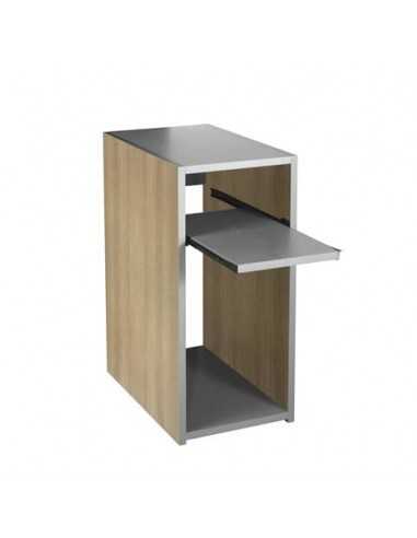 Mobile porta CPU Frensy Spirit 32x51x69 cm rovere/argento USPRMPCPU