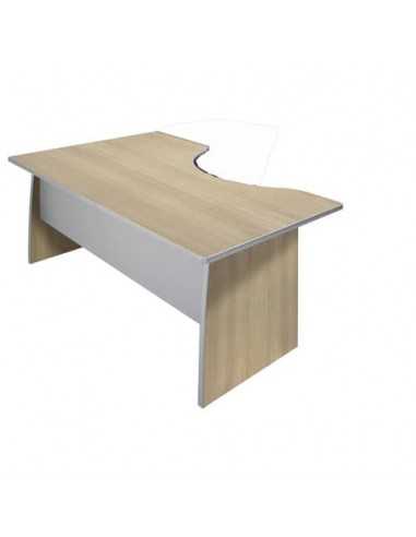 Scrivania informatica Frensy Spirit con semipenisola destra 180x100x72 cm rovere - USPRSI18DX