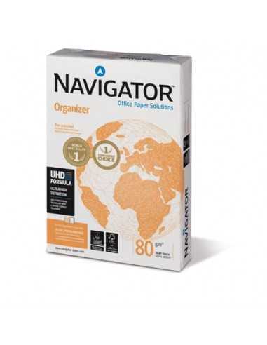 Carta A4 per archiviazione Navigator Organizer 4 fori Risma da 500 fogli - NOR0800162