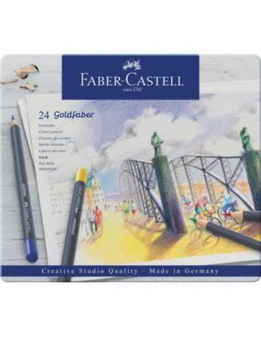 Matite colorate permanenti Goldfaber Faber-Castell 24 colori Con. 24 pezzi -114724