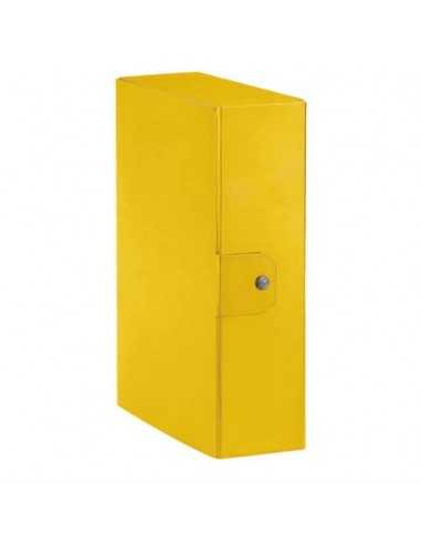 Cartella portaprogetti Esselte C90 DELSO ORDER dorso 10 cm presspan lucido giallo 25x35 cm - 390390090