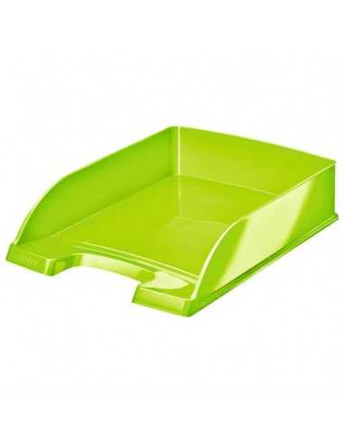 Vaschette portacorrispondenza Leitz WOW in polistirolo A4 verde lime metallizzato - 52263054